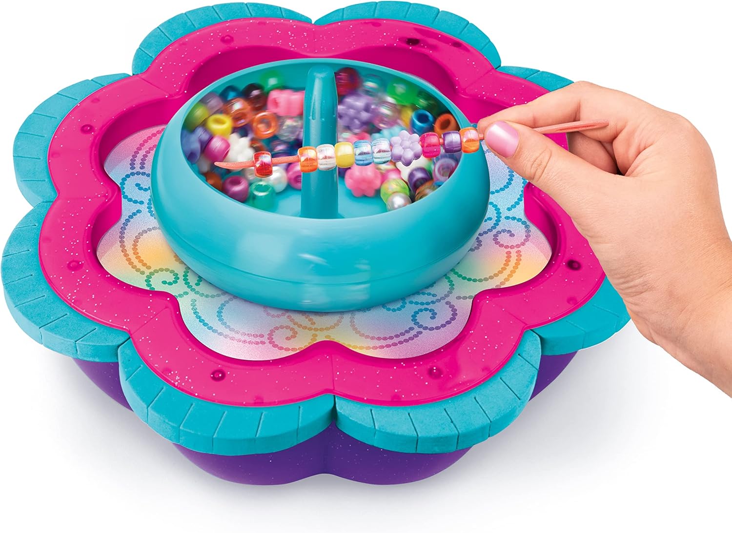 Car-Z-Art 2-in-1 Spin & Bead Friendship Studio for Kids