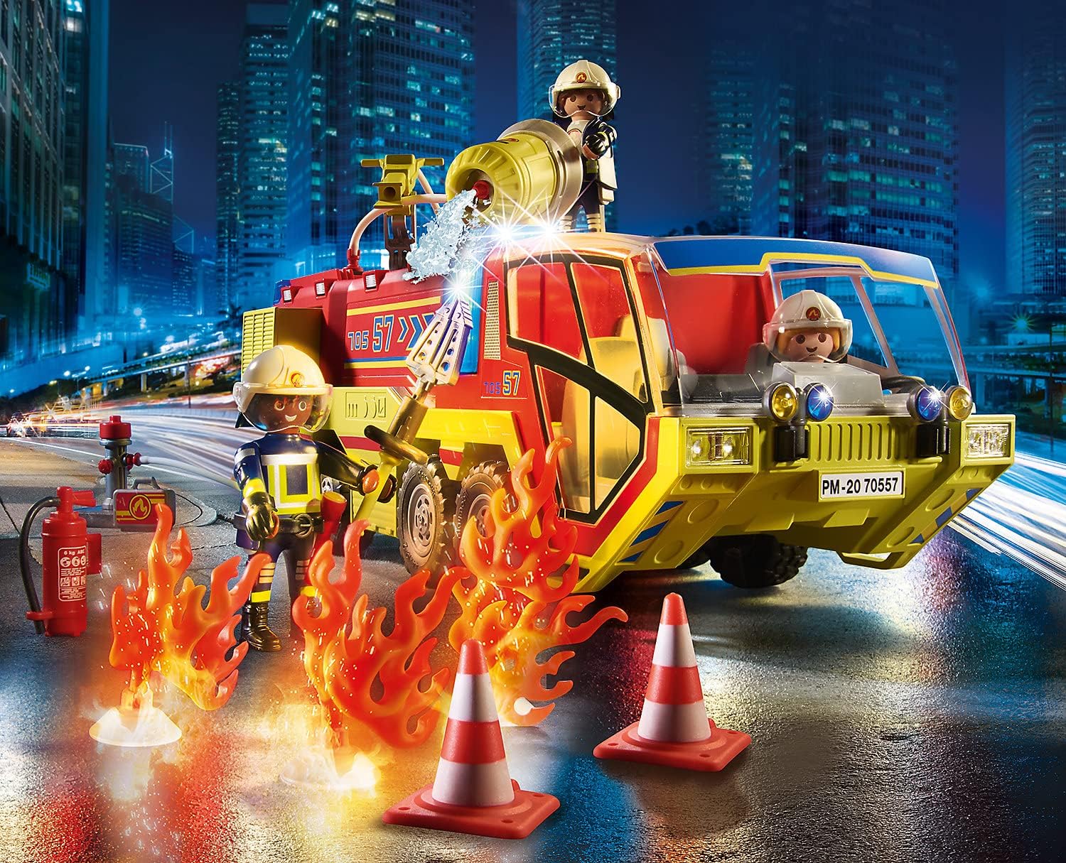 Playmobil Fire Truck with LKW - Firefighter Toy