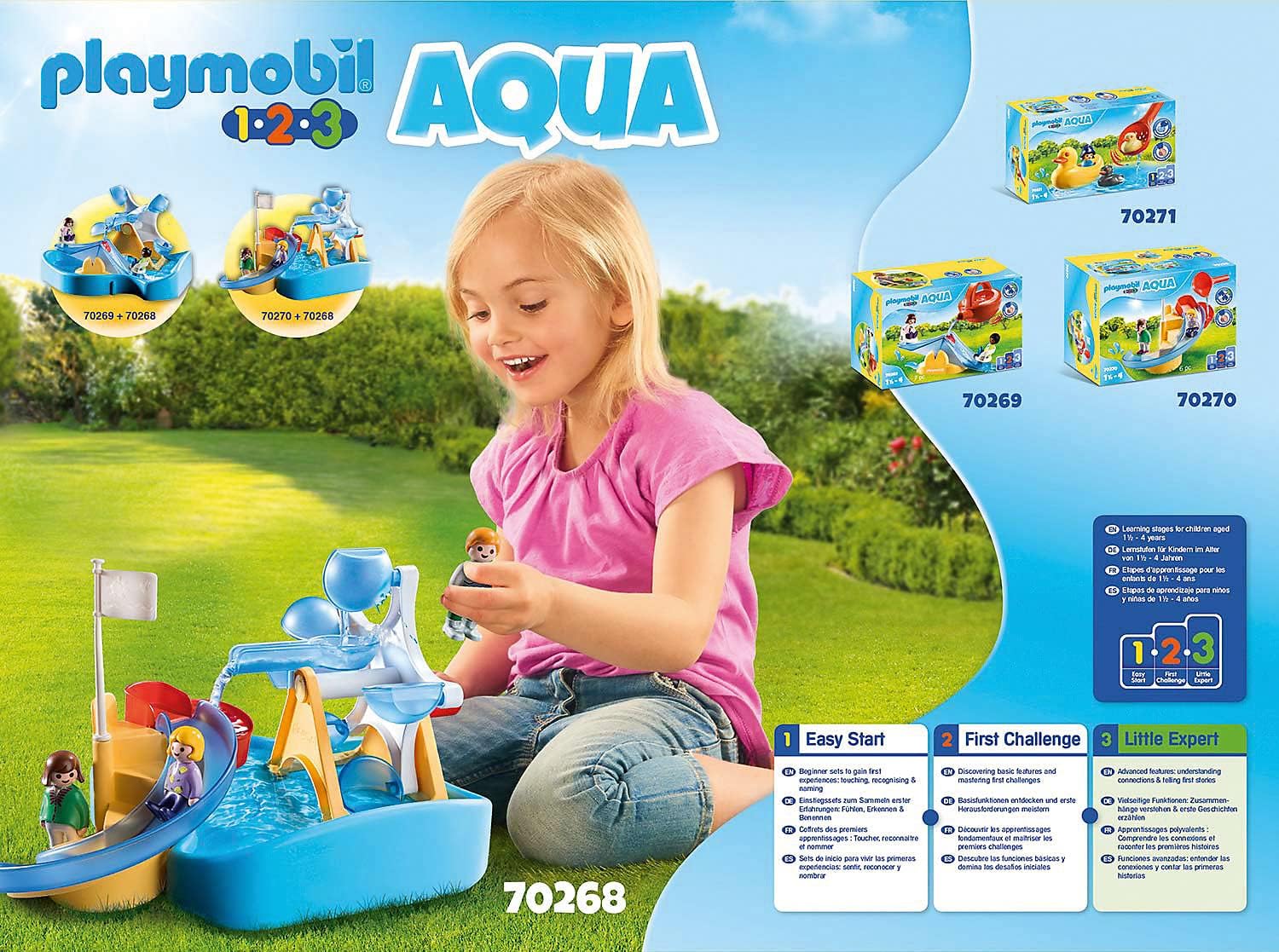 Playmobil 1.2.3 Aqua Wasserrad Karussell