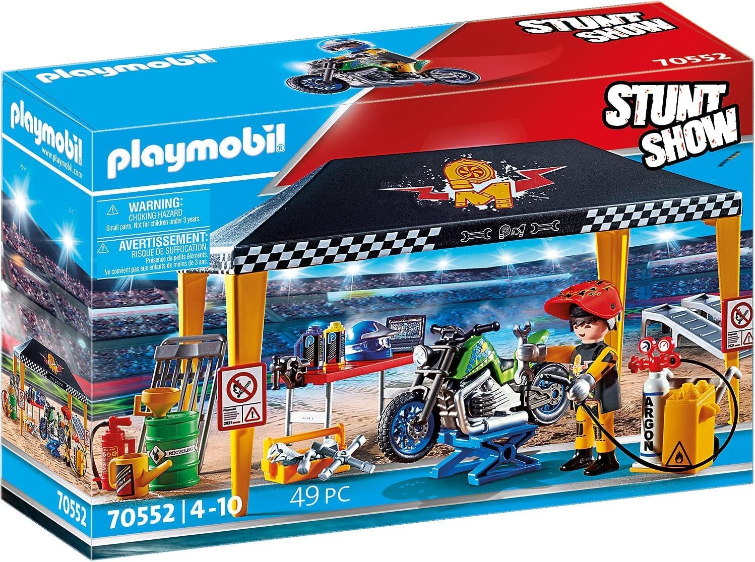 Playmobil Stuntshow Servicezelt - Action Show Tent for Kids