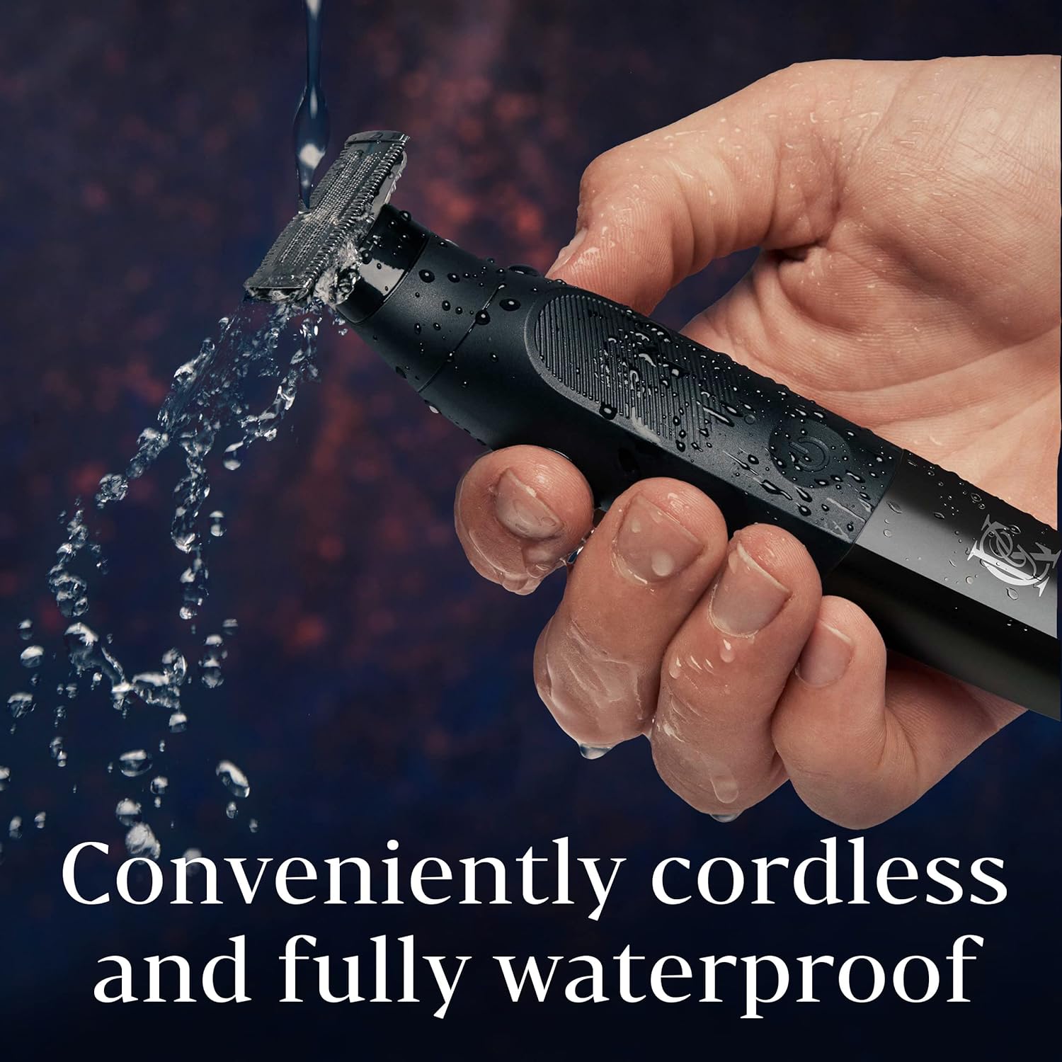 King C. Gillette All-in-One Stubble Trimmer: Cordless, Waterproof, 4D Blade  - BLACK