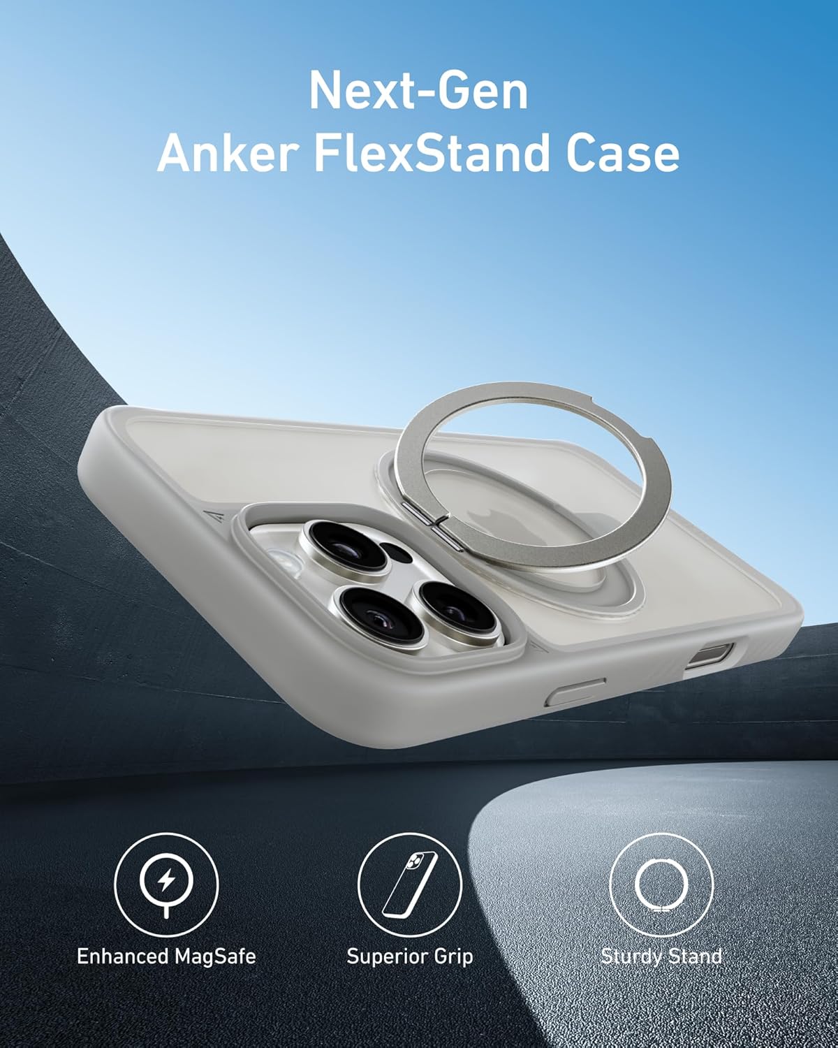 Anker MagGo Magnetic Case with 2 in 1 Ring Stand for iPhone 16 Pro Max