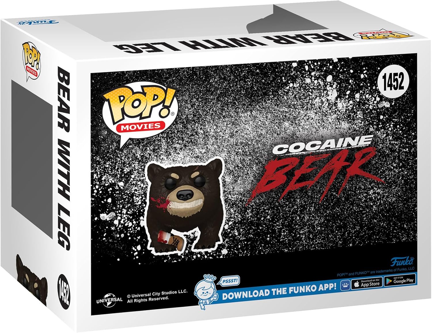 Funko Pop Cocaine Bear with Leg - Perfect for Thriller Fans