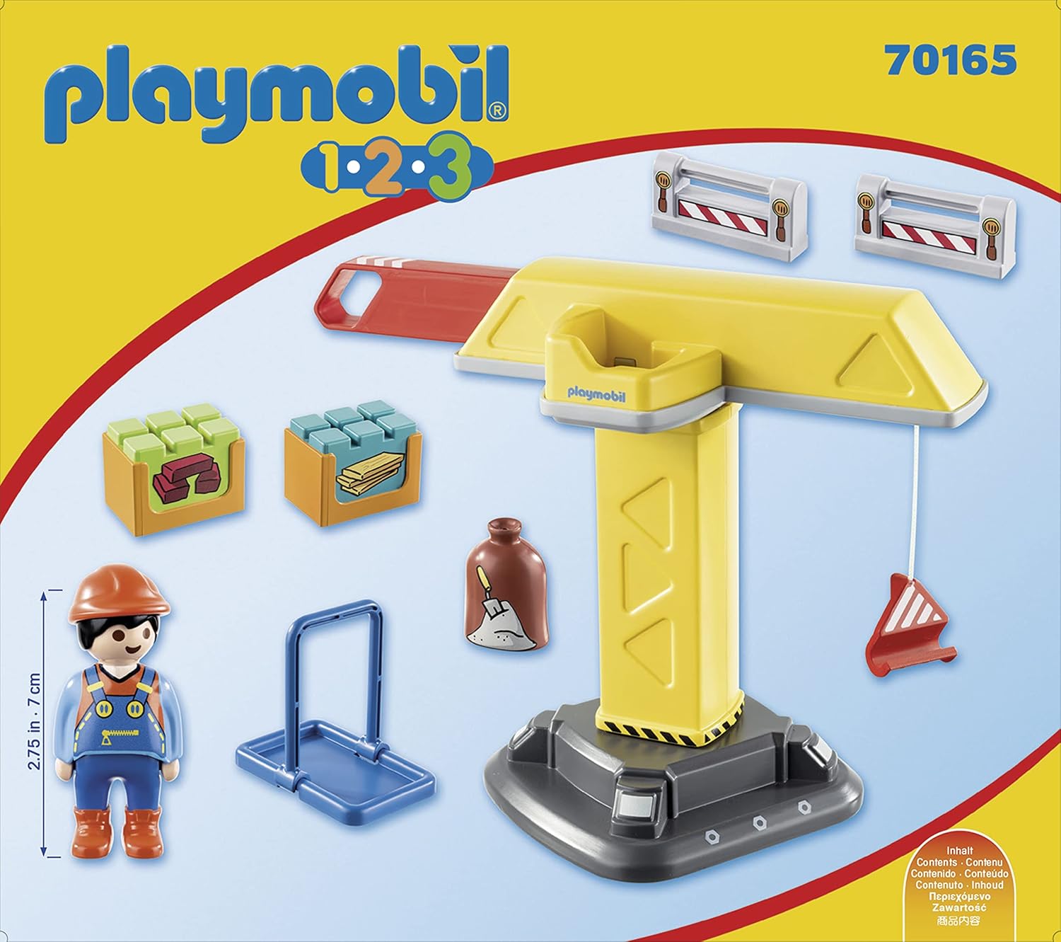 Playmobil 1.2.3 Construction Crane