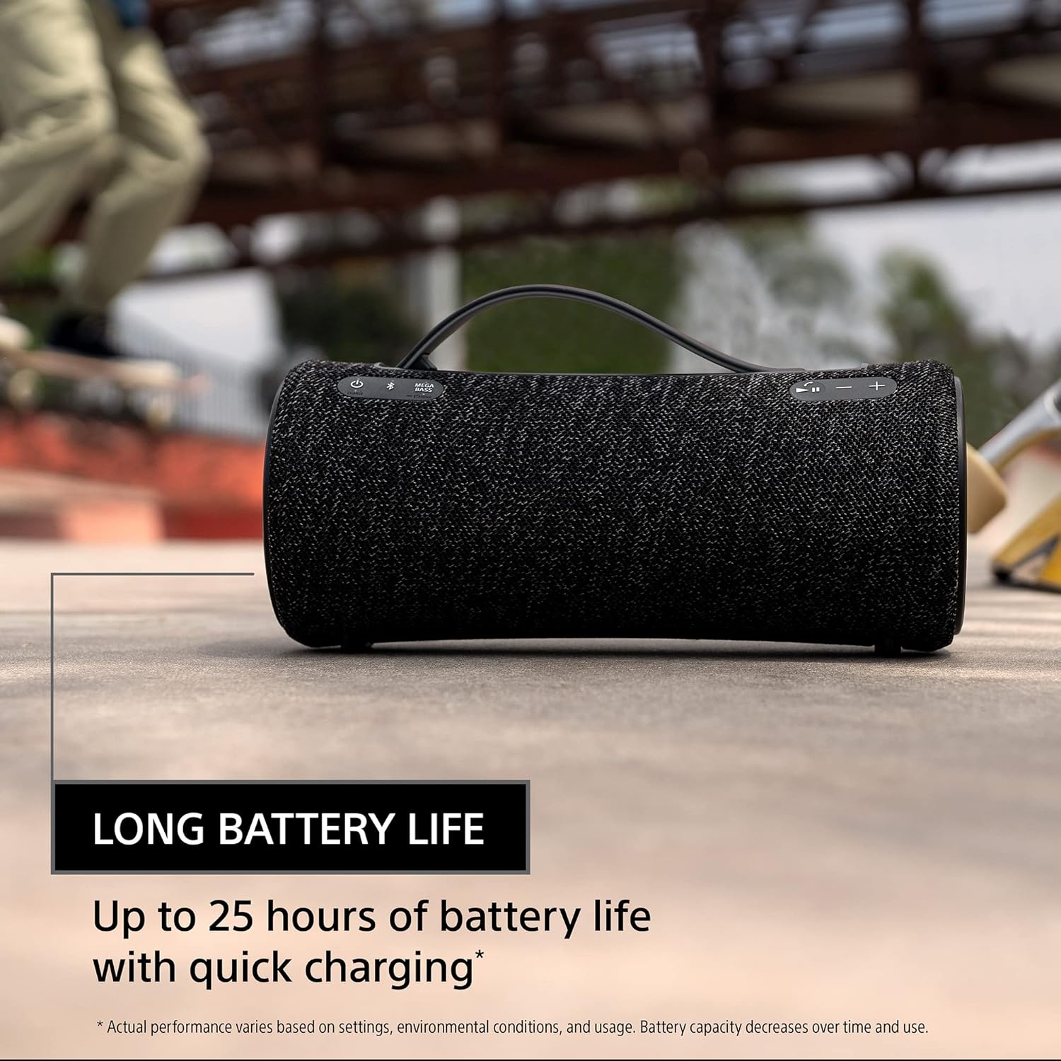 Sony Portable Bluetooth Speaker 25-Hour Battery Waterproof