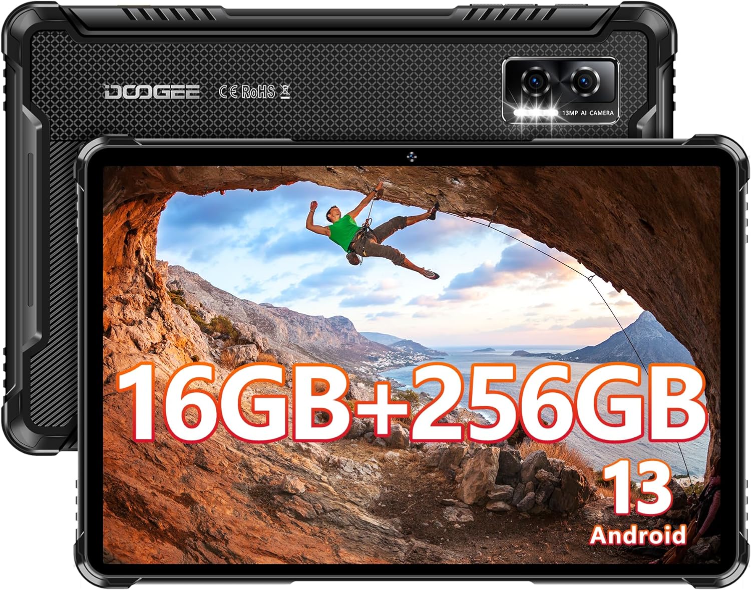 DOOGEE R08 Tablet 10.1 inch 16GB RAM / 256GB ROM Dual SIM 4G