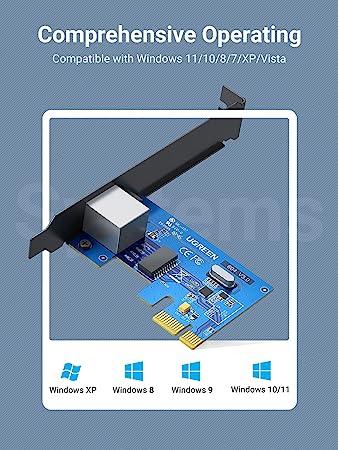 UGREEN Gigabit PCI Express Network Adapter - 10/100/1000Mbps