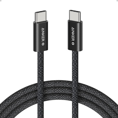 Anker Zolo USB-C to USB-C Cable 240W 6ft White - Bundle