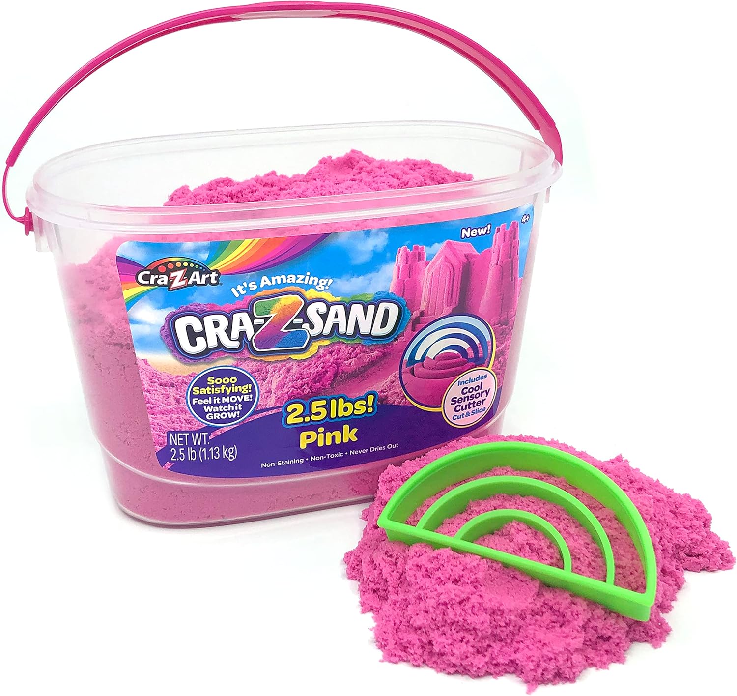 Cra-Z-Sand 2.5 lbs Passion Pink - Fun and Creative Magic Sand