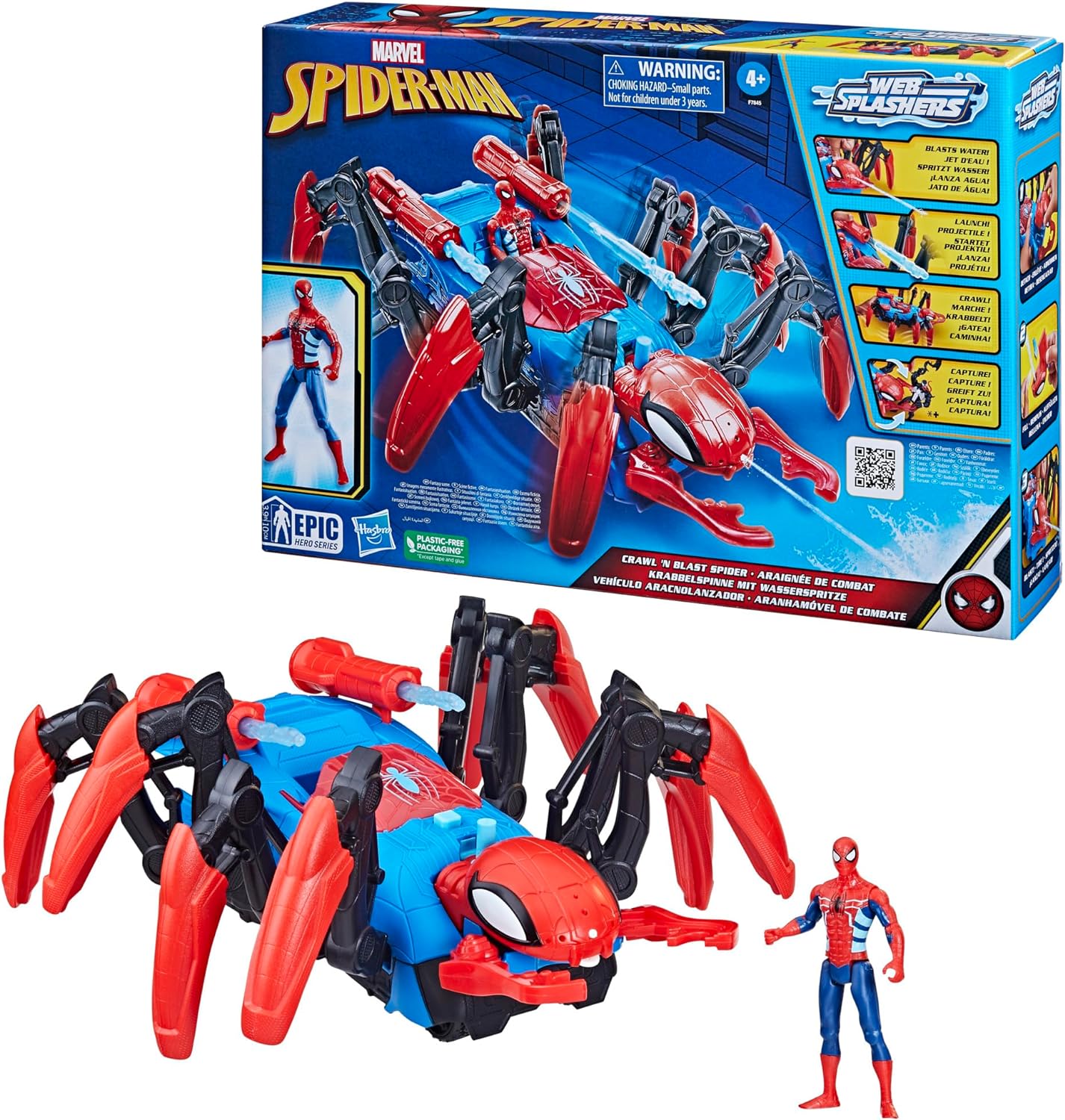 Hasbro Spd Crawl N Blast Spider