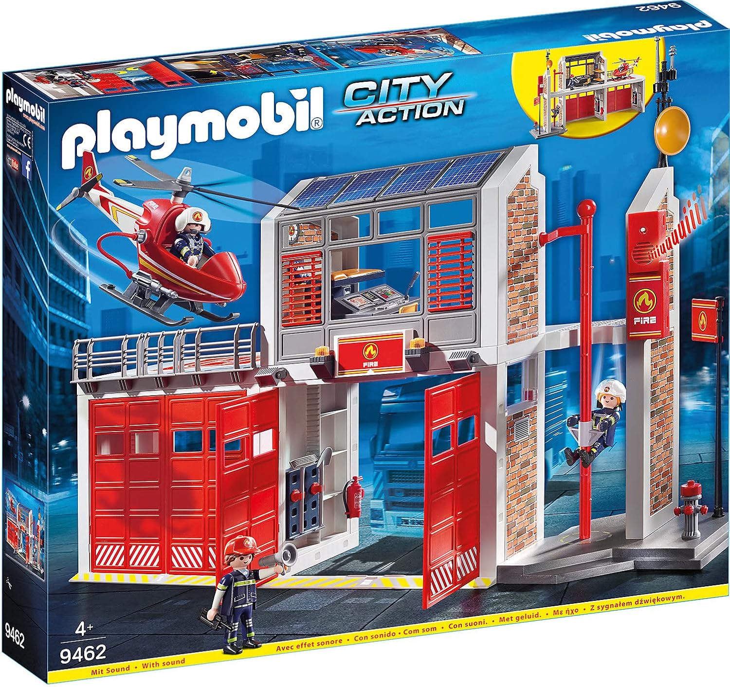 Playmobil Fire Station - Firefighting Playset for Kids