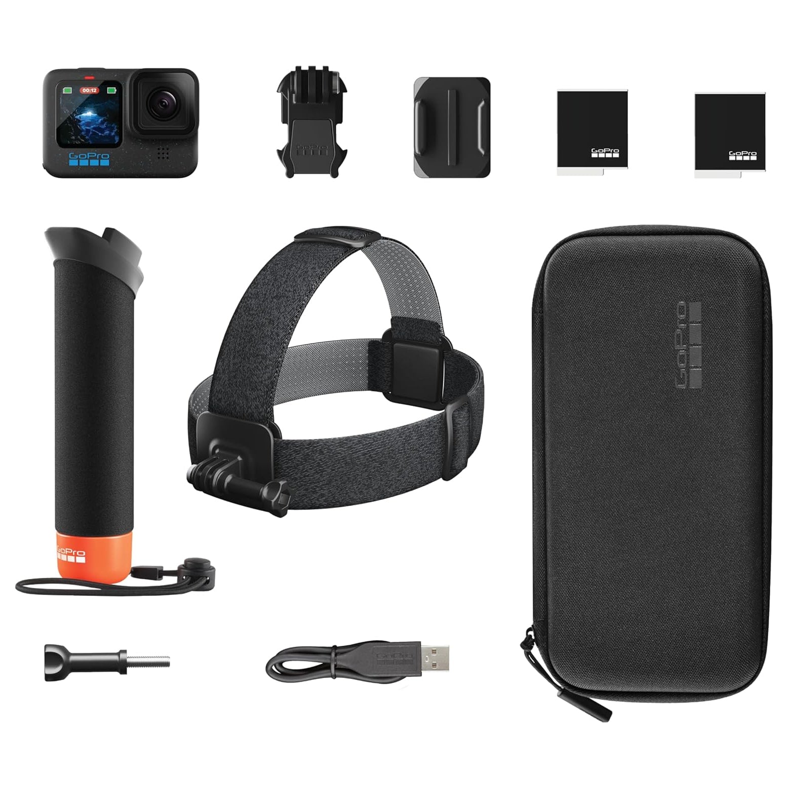 GoPro HERO12 Waterproof Action Camera with Special Accessories Bundle