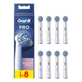 Oral-B Pro Sensitive Clean Electric Toothbrush Head of 8 Pack - White