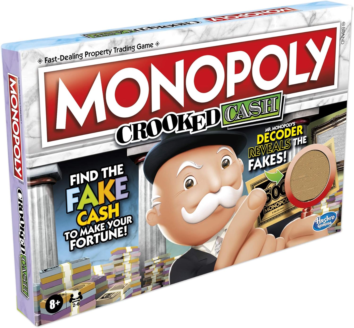 Hasbro Monopoly Crooked Cash Board Game Fun Family Challenge