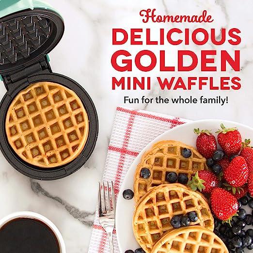 Dash MINI WAFFLE MAKER - AQUA