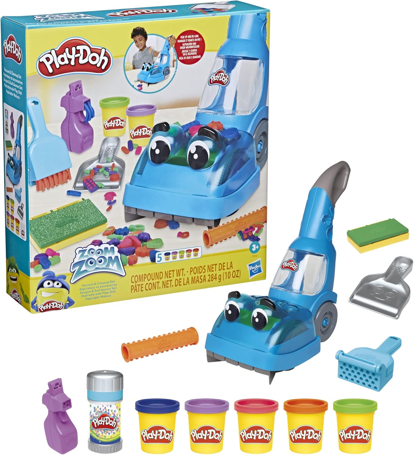 Hasbro Play-doh Zoom Zoom Vacuum And Cleanup Playset