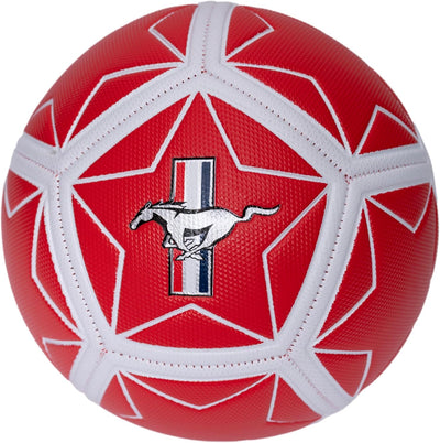 Mustang Red Football with Grid - Kids Sports Toy for Ages 18M-3Y