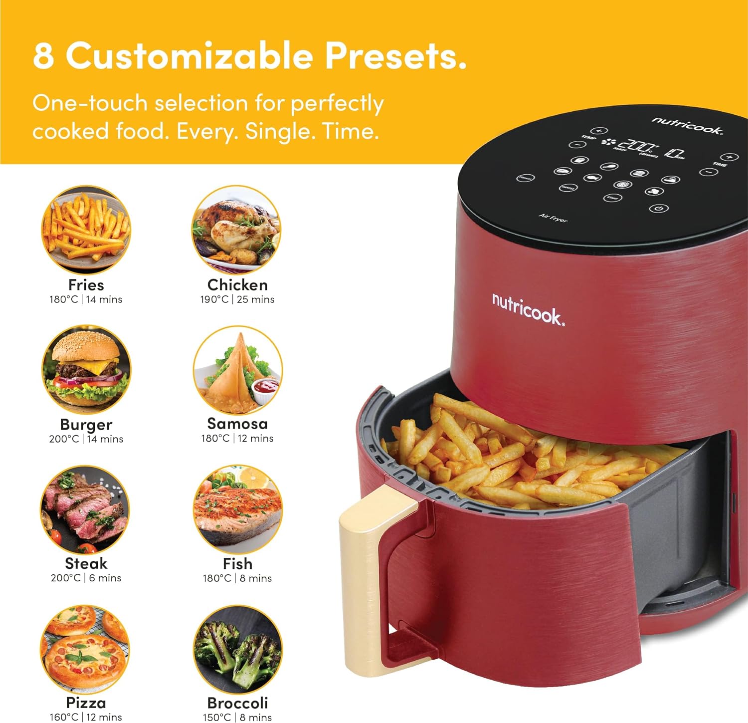 Nutricook Air Fryer Mini / 3.3L / Digital Display