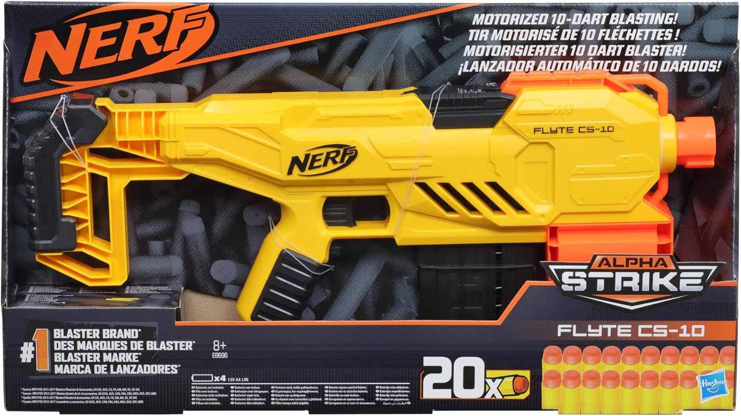 Hasbro Nerf Alpha Strike Flyte CS-10 Motorized Blaster