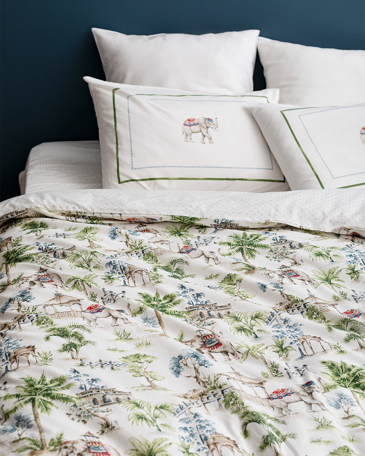 Iva Single Size  Fitted Duvet Cover Set - Ranforce Patterned - Madame Coco JO