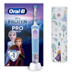 Oral-B by Braun Pro Kids Rechargeable Electric Toothbrush with 4 Disney Frozen Themed Stickers & Travel Case