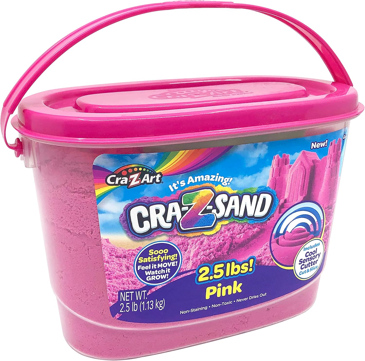 Cra-Z-Sand 2.5 lbs Passion Pink - Fun and Creative Magic Sand