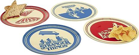 Funko Stranger Things Melamine Plate Set of 4, One Size - Silhouette