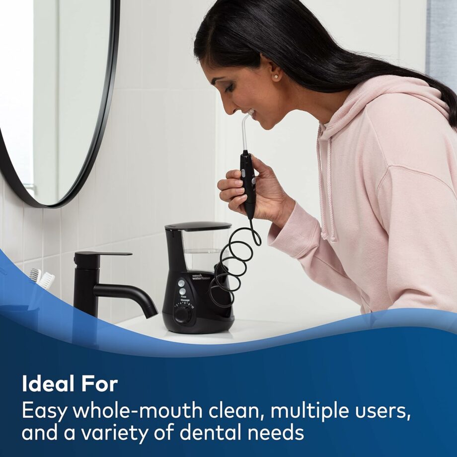 Waterpik Ultra Professional Water Flosser with 7 Tips and Advanced Pressure Control System – Black