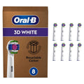 Oral-B 3D White Electric Toothbrush Heads with CleanMaximiser Technology – 8 Pack