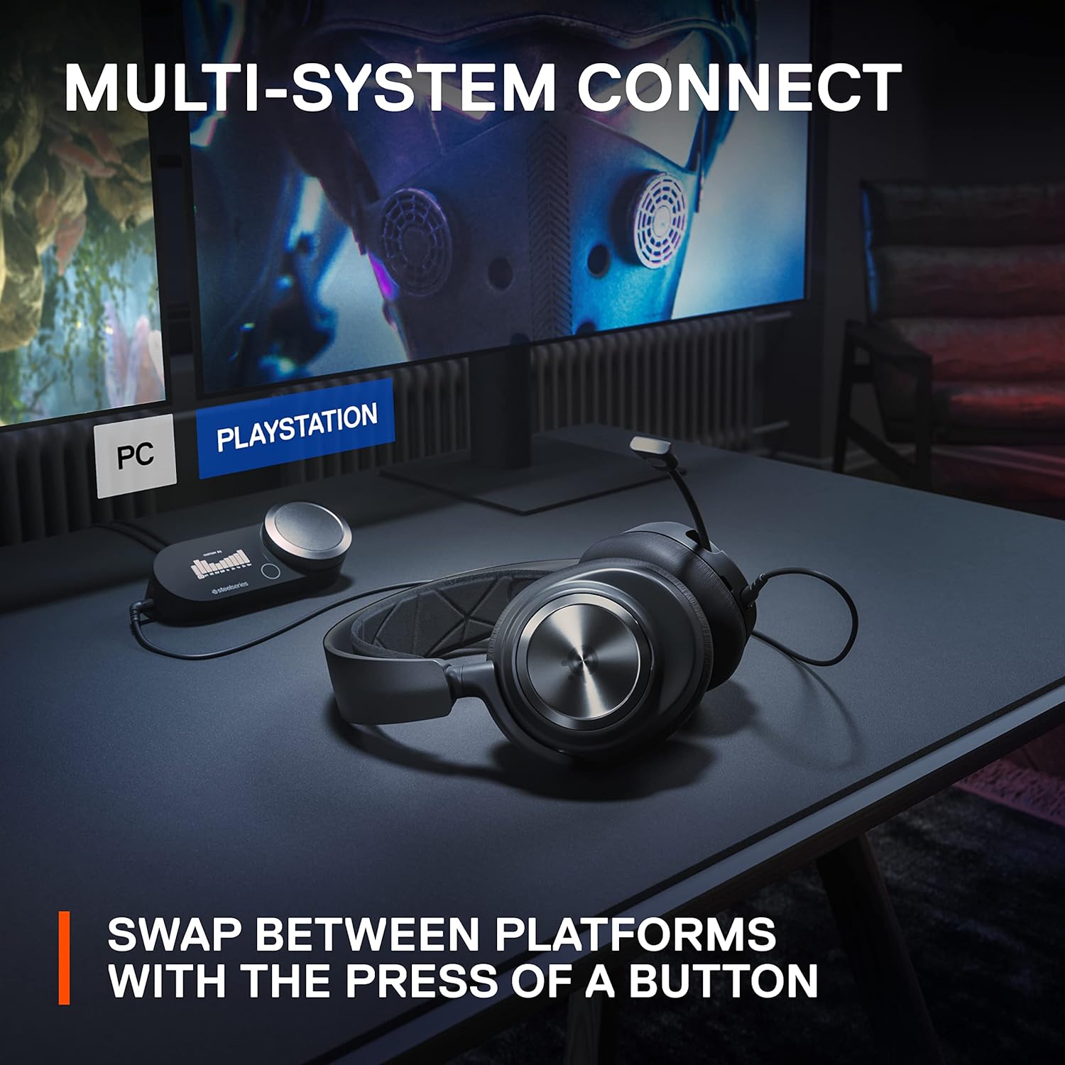 سماعة الألعاب SteelSeries Nova Pro بصوت عالي الدقة + GameDAC الجيل الثاني

