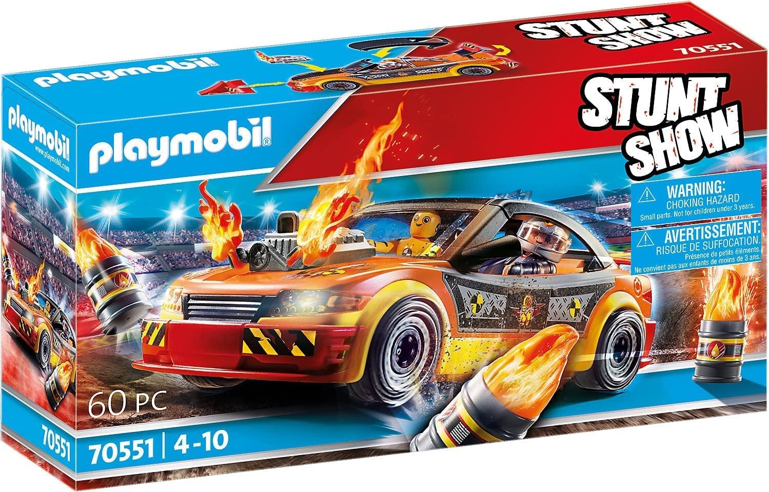 Playmobil Stunt Show Crash Car - Thrilling Crash Action Fun