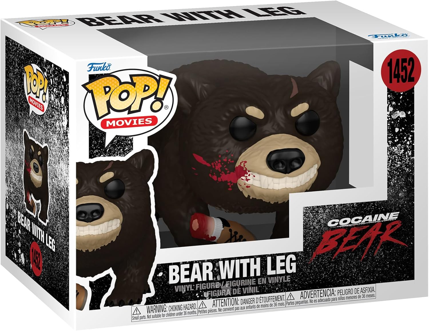 Funko Pop Cocaine Bear with Leg - Perfect for Thriller Fans