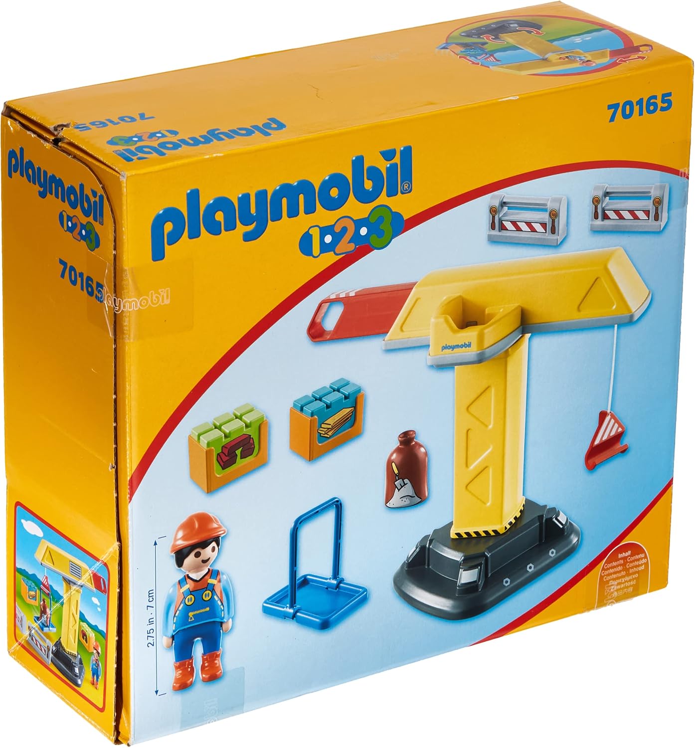 Playmobil 1.2.3 Construction Crane