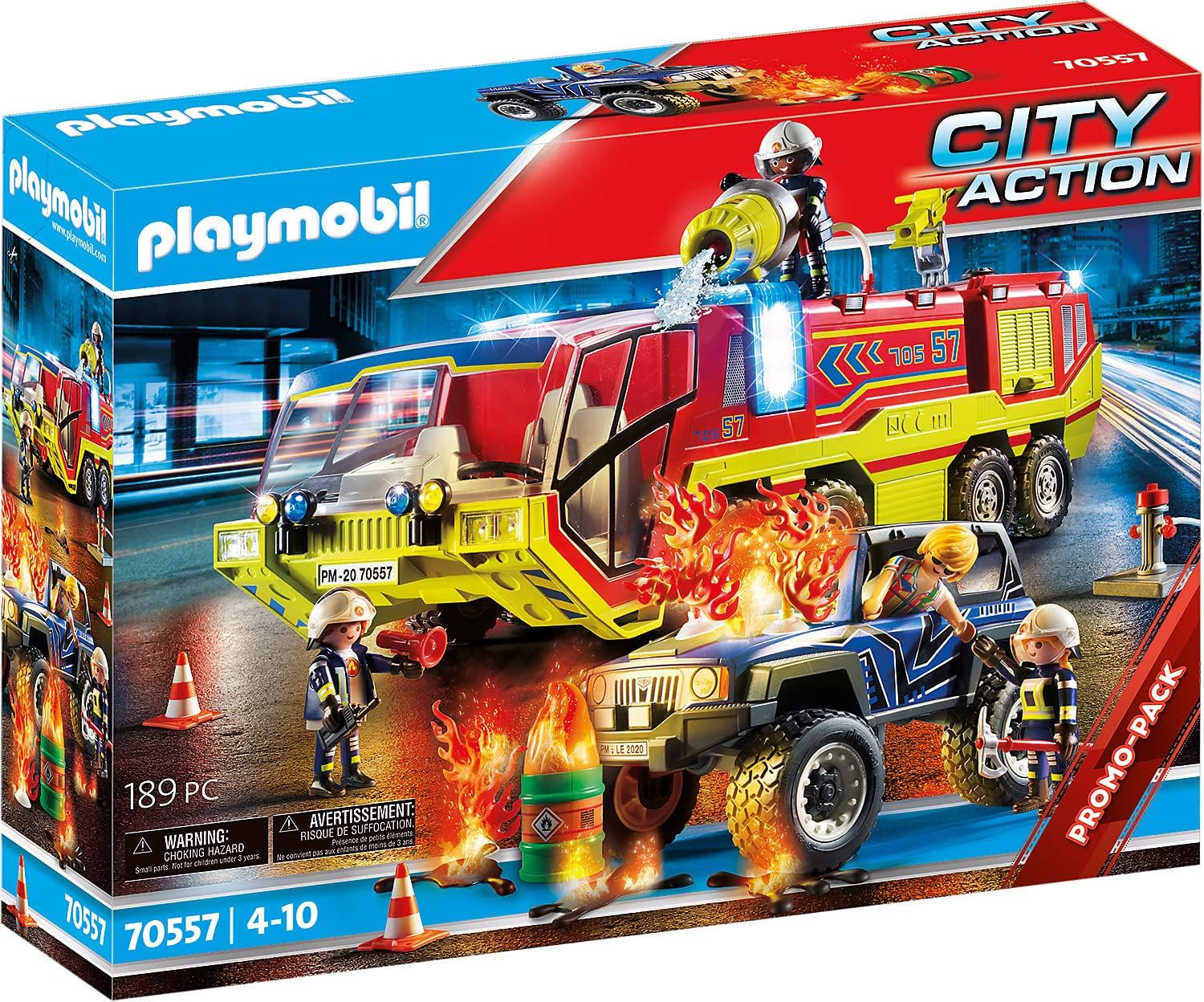 Playmobil Fire Truck with LKW - Firefighter Toy