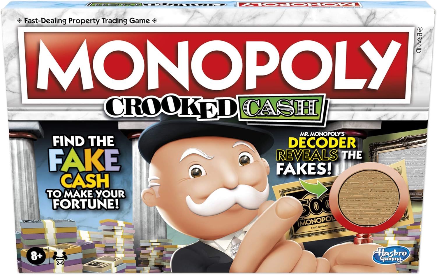 Hasbro Monopoly Crooked Cash Board Game Fun Family Challenge