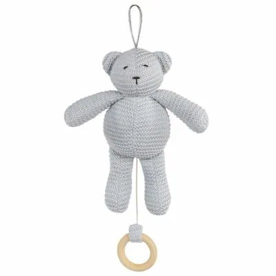 Pasito a Pasito Gray Musical Plush Bear – Soft & Gentle