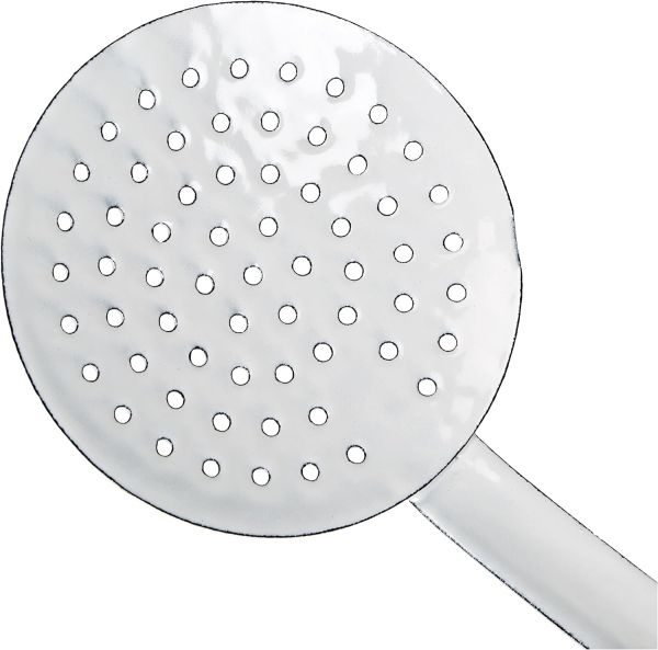 Ibili Blanca Slotted Spoon 10cm – White & Blue