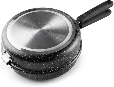 Ibili 24cm Double Frying Pan – Black