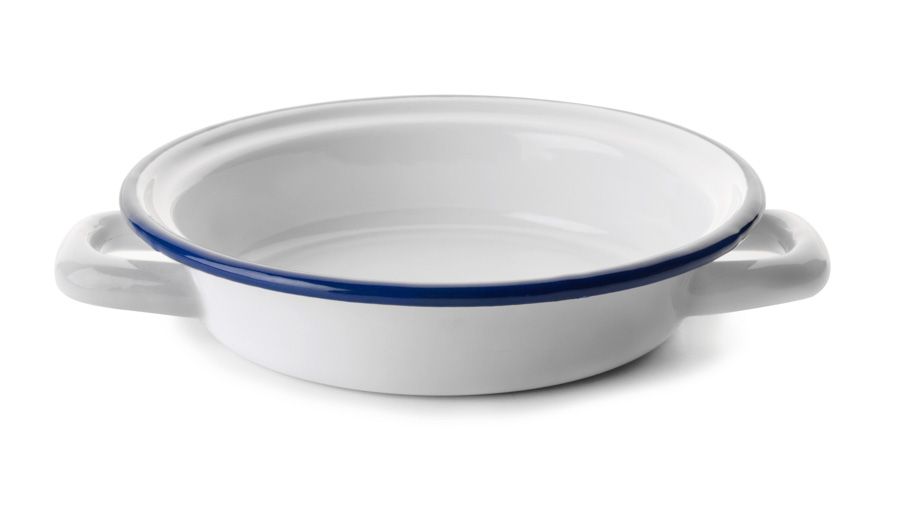 Ibili Blanca Egg Frying Pan 16cm – White & Blue