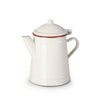 Ibili Bordeaux 1L Teapot – White & Red
