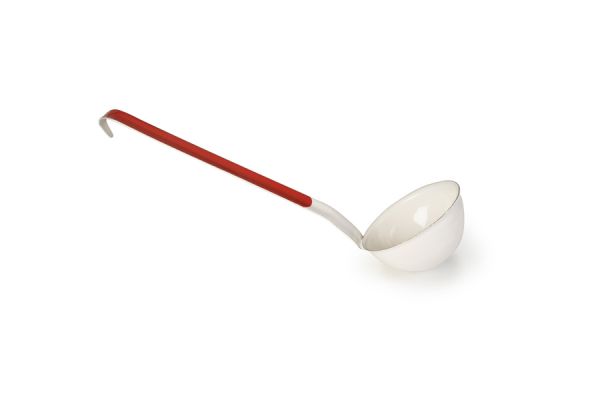 Ibili Bordeaux Ladle 9cm – White & Red