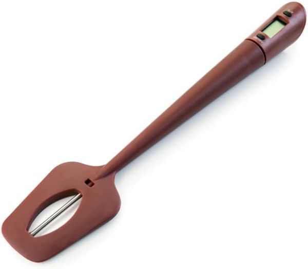Ibili 32cm Chocolate Spatula with Thermometer – Brown