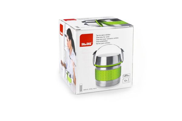 Ibili Lunch Box Stainless Steel & Green
