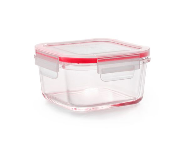 Ibili Lunch-Away 1000ml Glass Food Container – Red