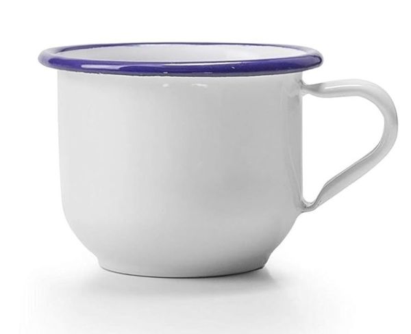 Ibili Blanca Cup 7cm – White & Blue