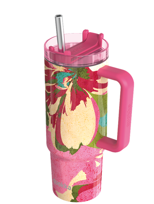 Quokka Stream Mug 950ml Pink Flambe
