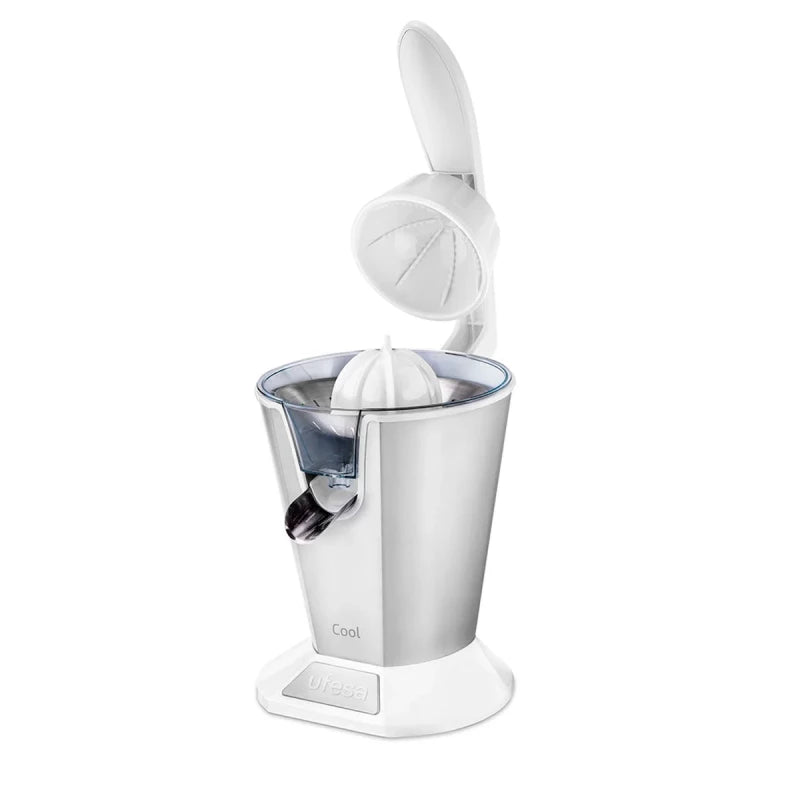 Ufesa Cool White Citrus Juicer – 600W, 0.8L, Dual Stainless Steel Filter, Anti-Drip | COOLWHITE