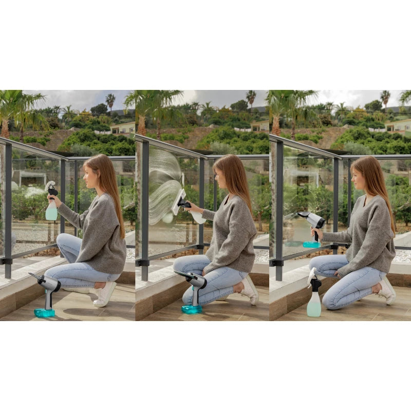 Cecotec Conga Rockstar 3700 Glass Cordless 3-in-1 Window Vacuum — Spray, Wipe & Vacuum