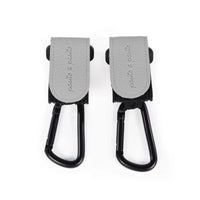 Pasito a Pasito Stroller Hooks – Icon Print Smoke, 2 Pieces