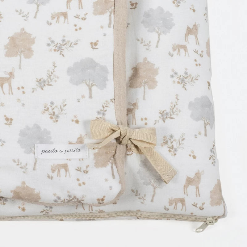 بطانية لف مواليد Pasito a Pasito نارا بيج 100% قطن